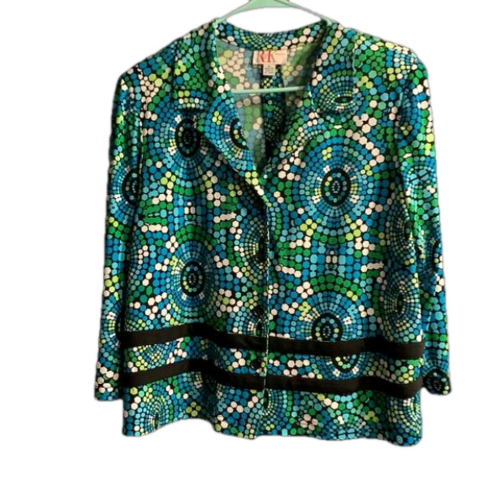 R&K Split Back Blazer Size 14 EUC